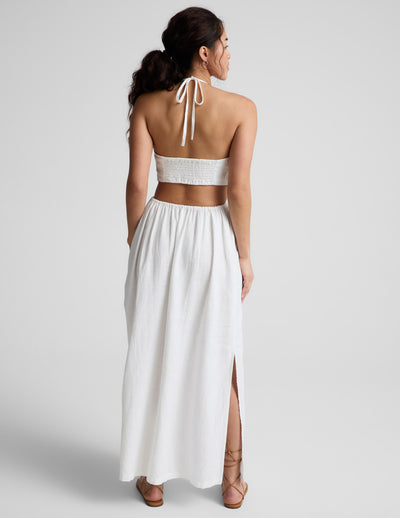 SoftWash Linen Halter Dress
