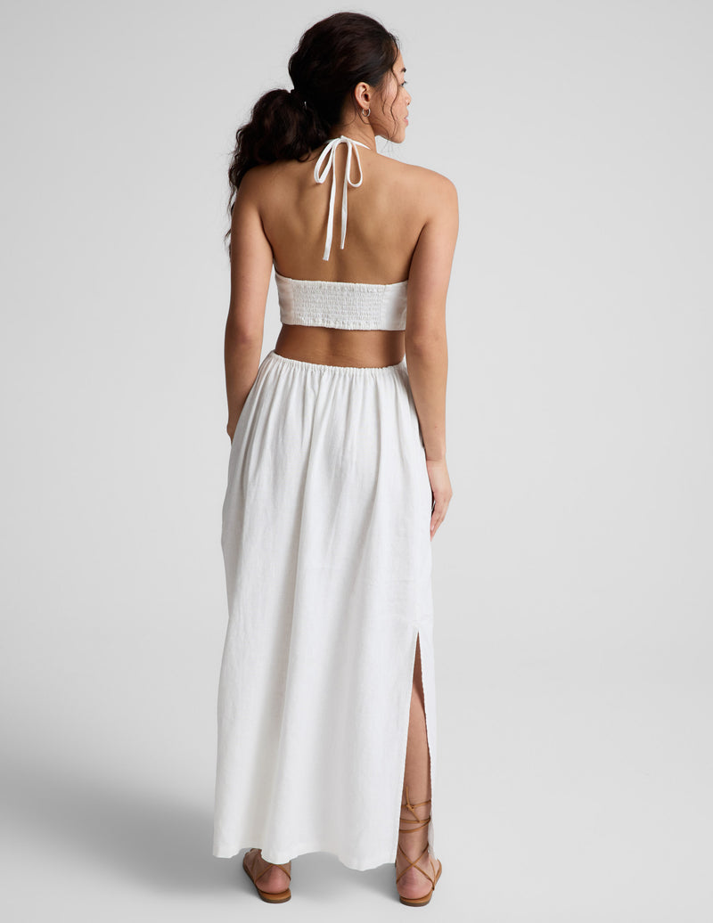 SoftWash Linen Halter Dress