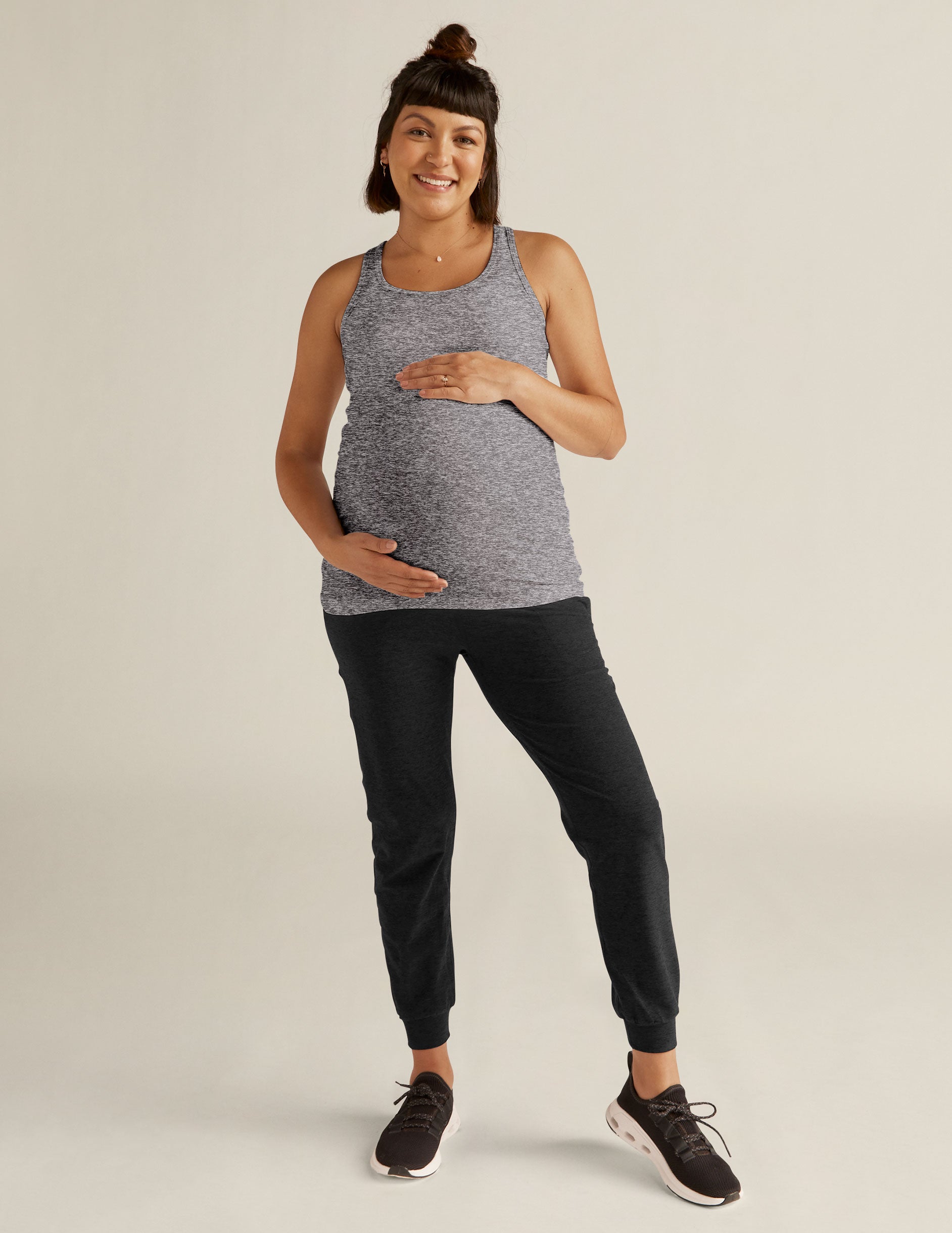 Featherweight Let It Grow Racerback Maternity Tank Image 4