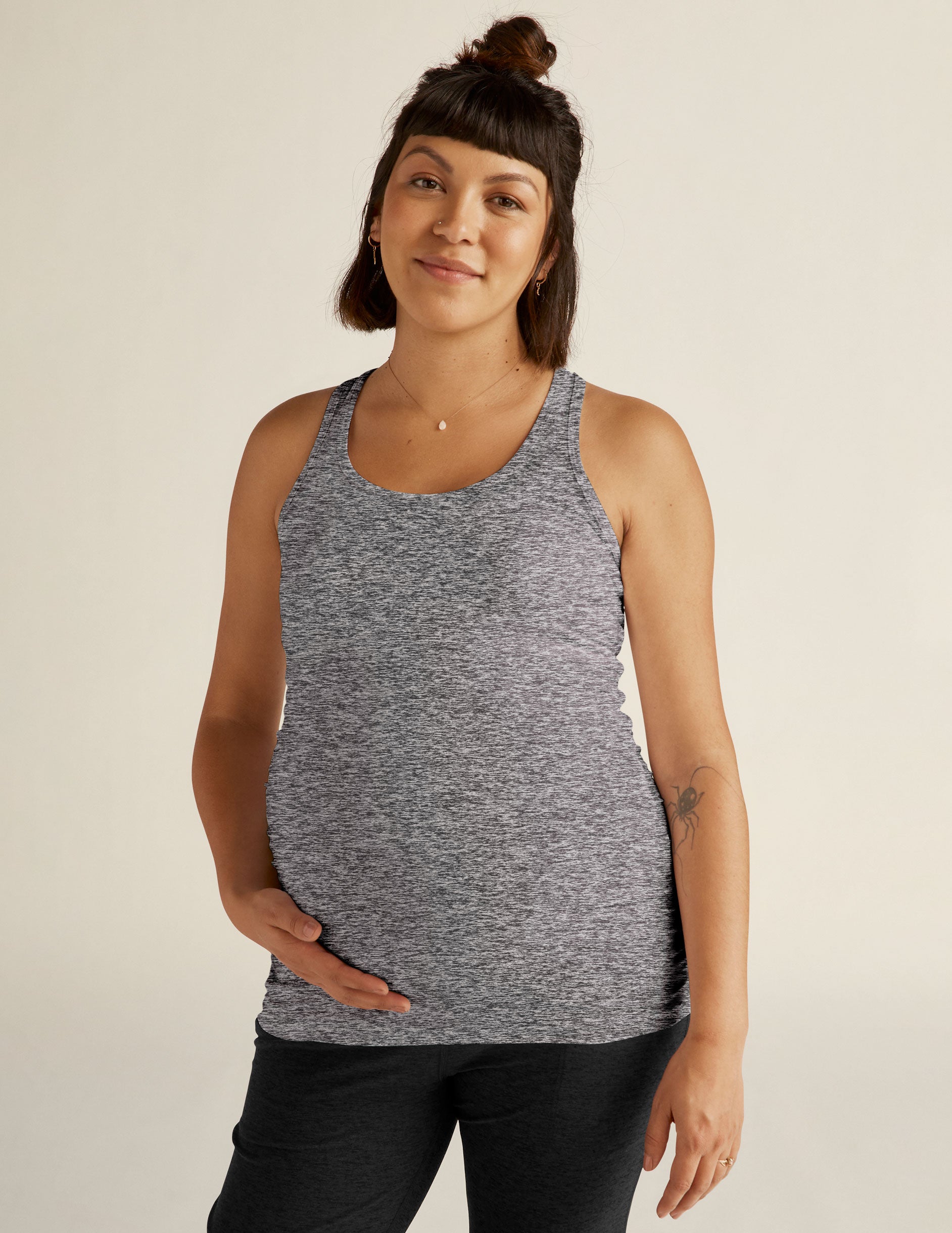 Featherweight Let It Grow Racerback Maternity Tank Image 2