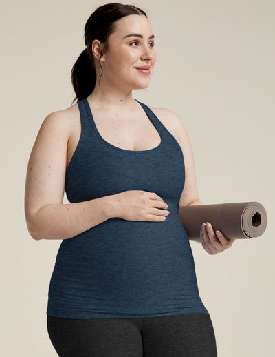 blue maternity tank 