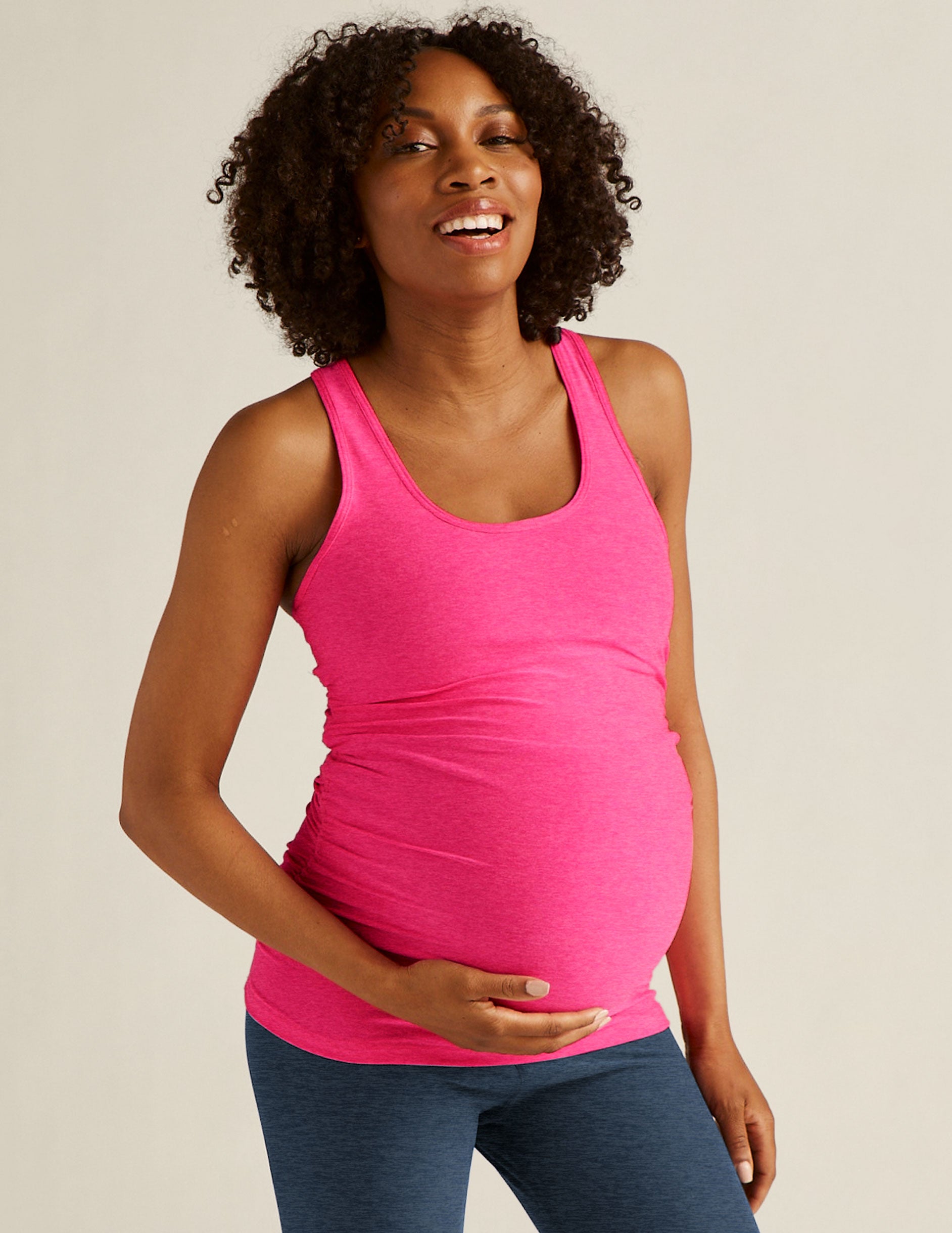 Featherweight Let It Grow Racerback Maternity Tank Image 2