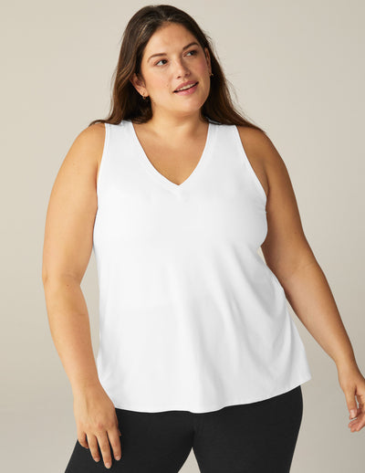 Featherweight All About It Split Back Tank (1X-4X) Primary Image
