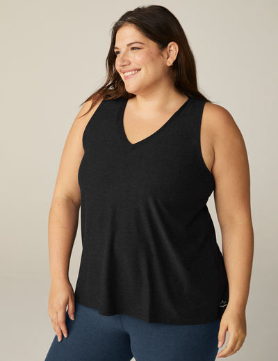 Featherweight All About It Split Back Tank (1X-4X) Image 2