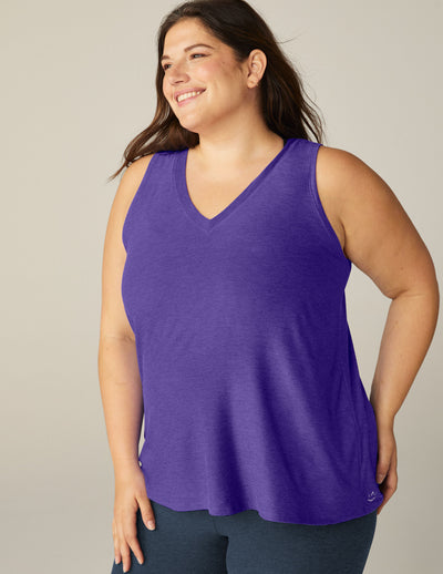 Featherweight All About It Split Back Tank (1X-4X) Image 2