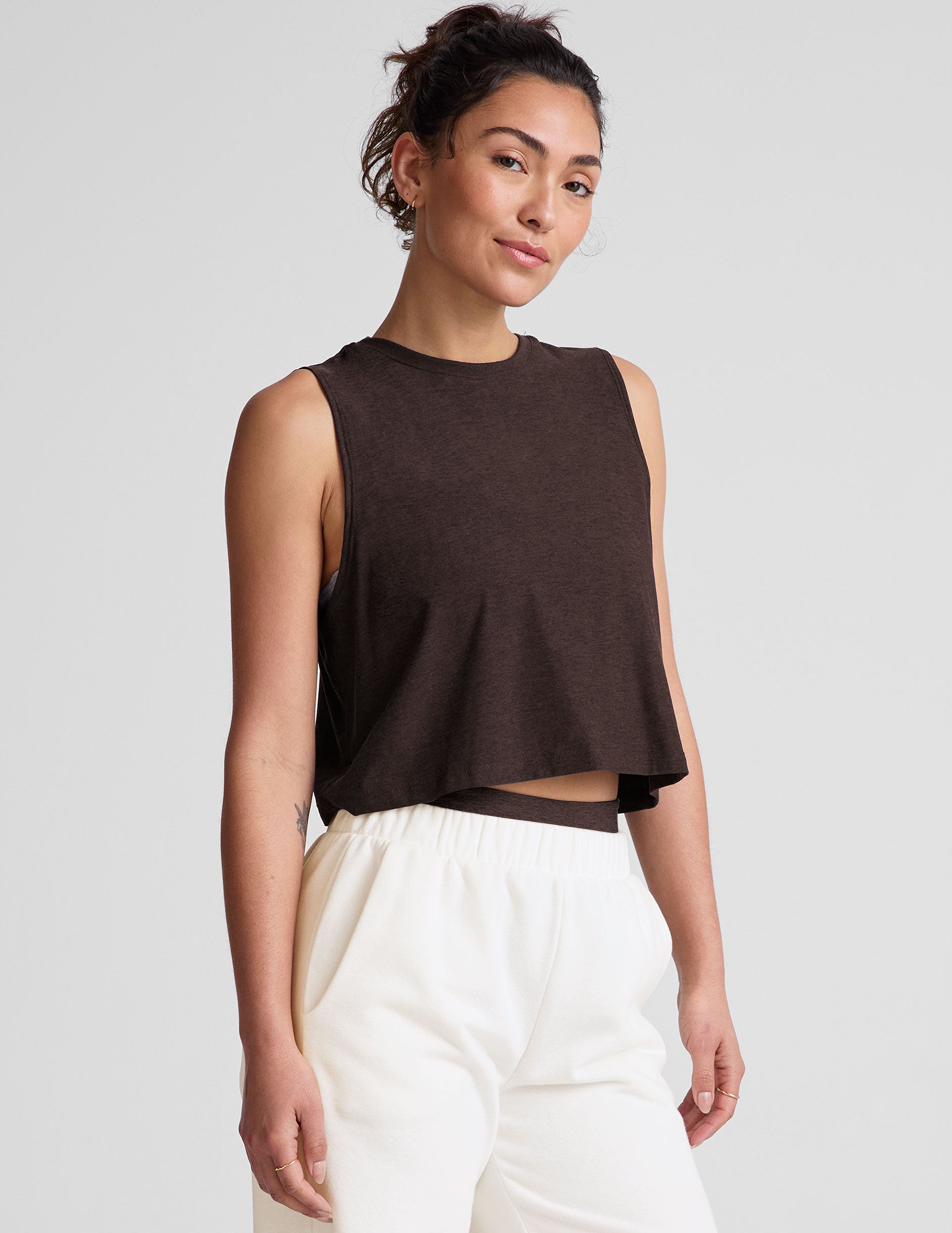 Featherweight Minimal Cropped Tank | Beyond Yoga