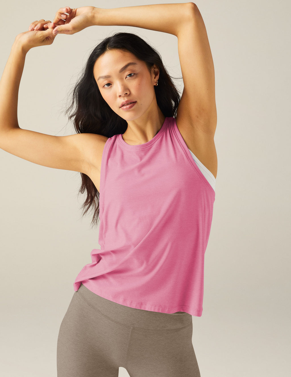 Gaiam Women's Open Back Yoga Tank Top - Sleeveless Racerback Workout & Gym  Shirt - Mellow Rose Peace, X-Small