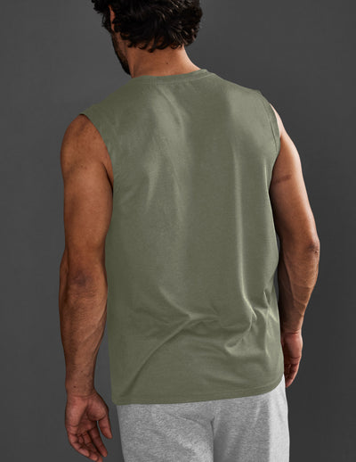 green mens muscle tank top