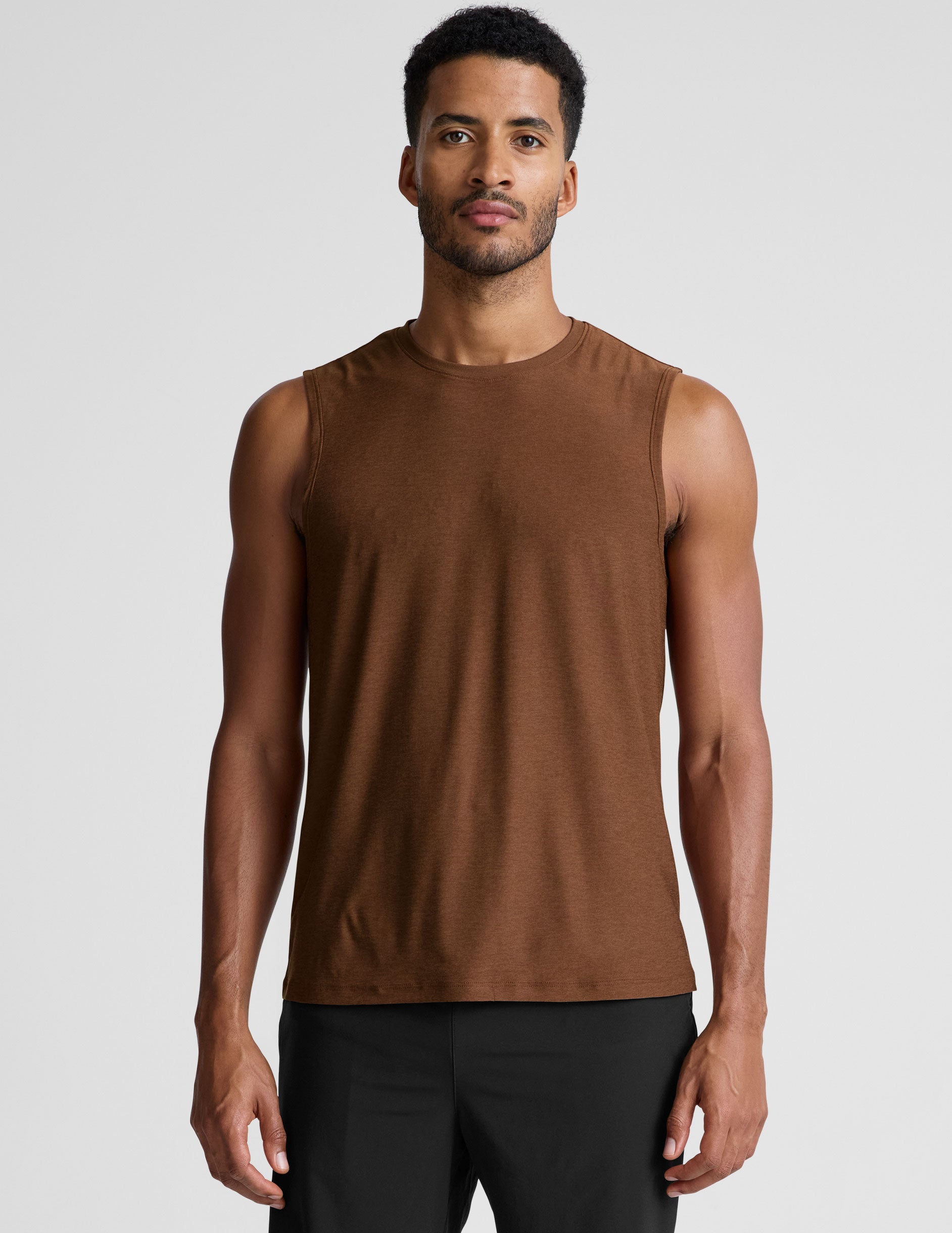 brown mens tank