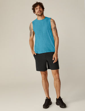 blue mens muscle tank top. 
