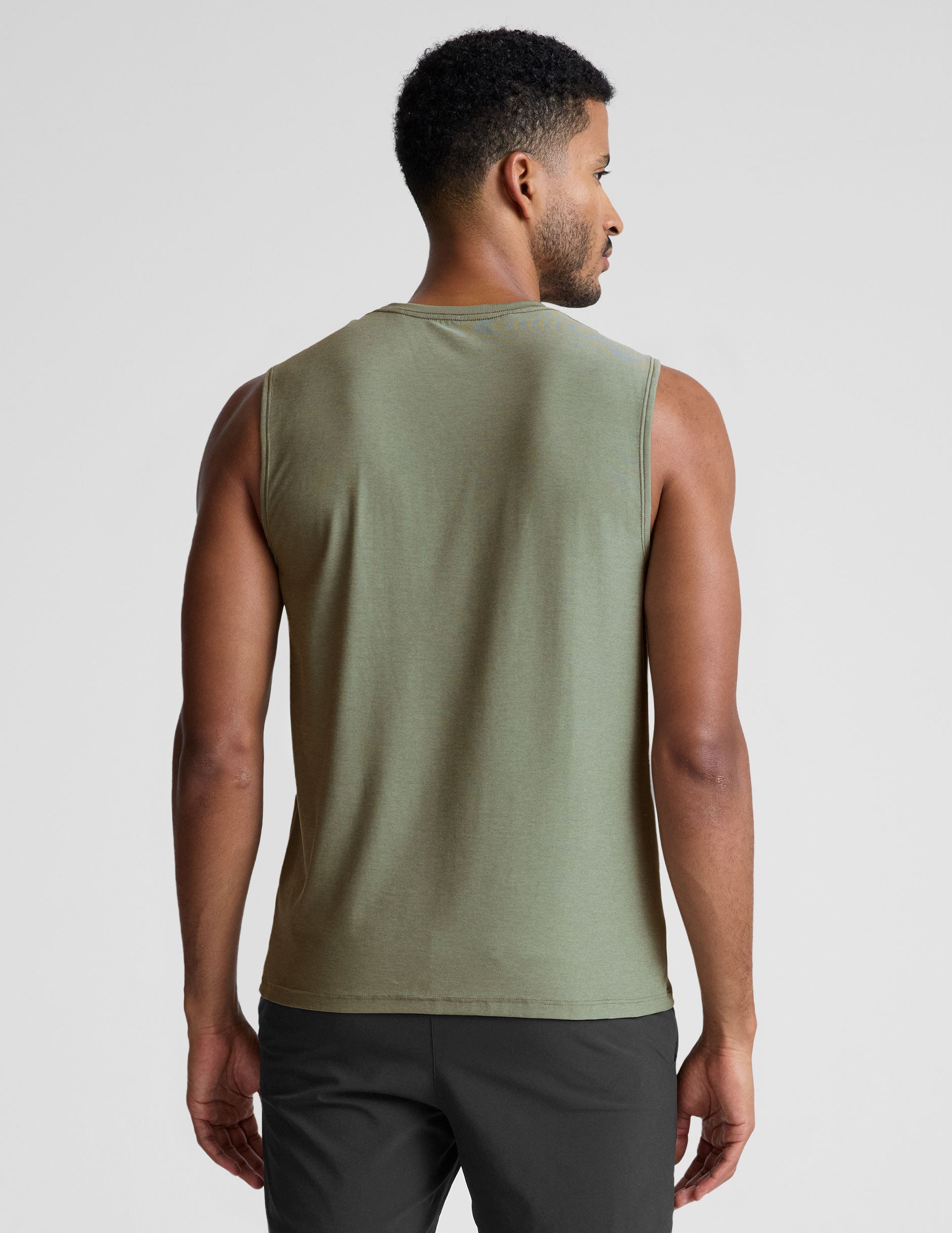 green mens sleeveless tank