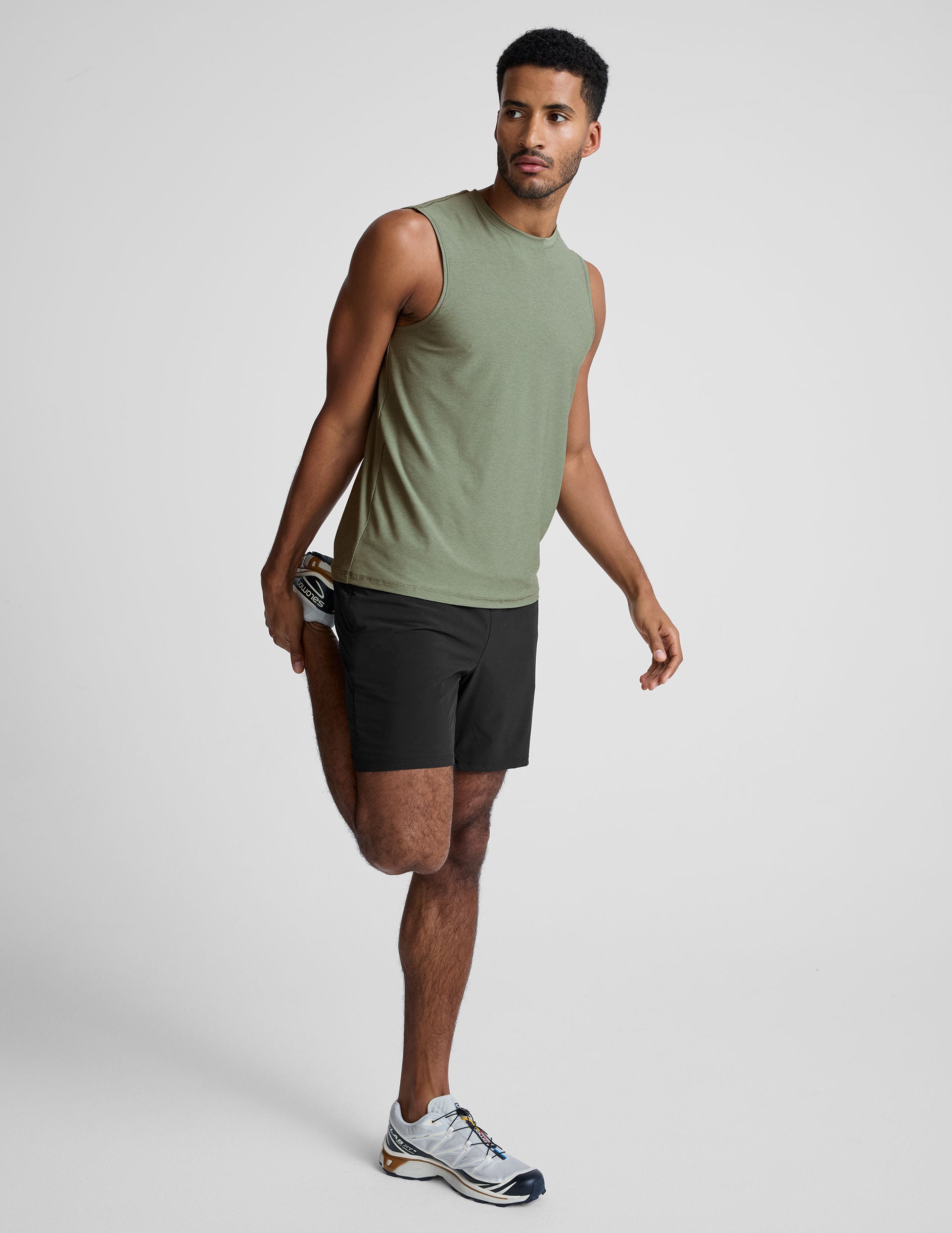 green mens sleeveless tank