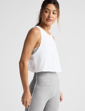 Featherweight Rebalance Racerback Cropped Tank