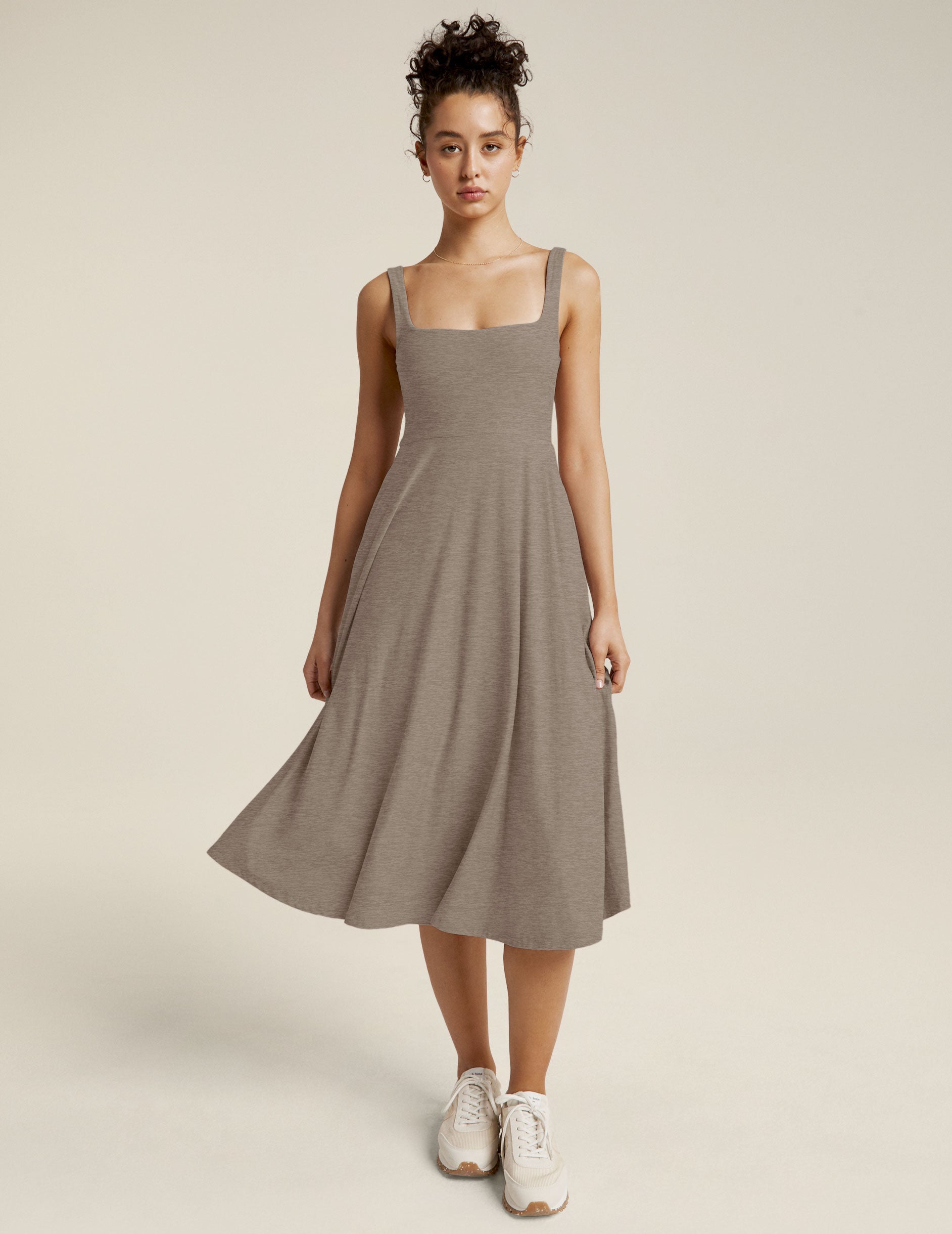 Featherweight At The Ready Square Neck Dress Primary Image