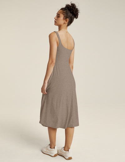 Featherweight At The Ready Square Neck Dress