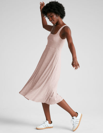 Featherweight At The Ready Square Neck Dress
