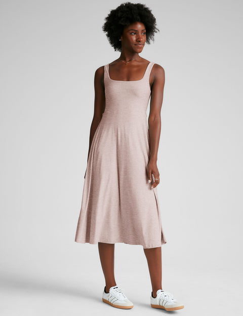 Beyond Yoga Featherweight At The Ready Square Neck Dress