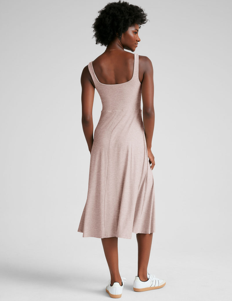 Featherweight At The Ready Square Neck Dress