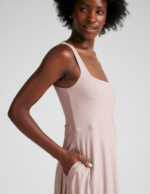 Beyond Yoga Featherweight At The Ready Square Neck Dress | Chai / L Beyond Yoga Featherweight At The Ready Square Neck Dress | Chai / L
