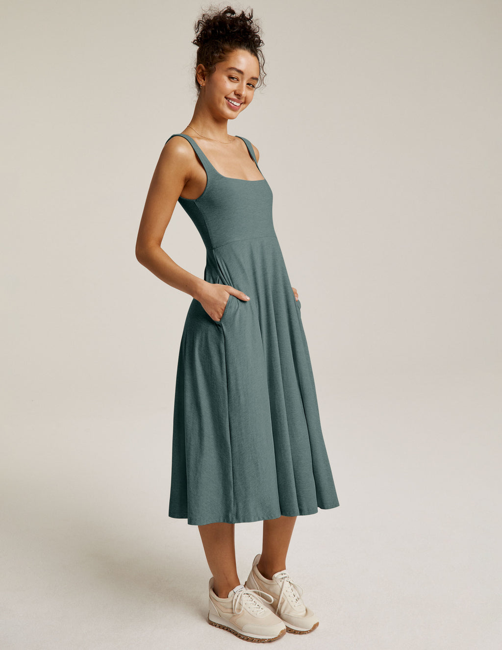 Featherweight At The Ready Square Neck Dress Secondary Image