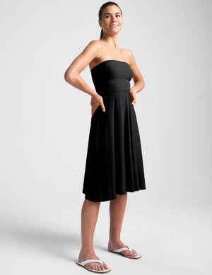 beyond yoga featherweight resort dress Beyond Yoga Featherweight Strapless Dress