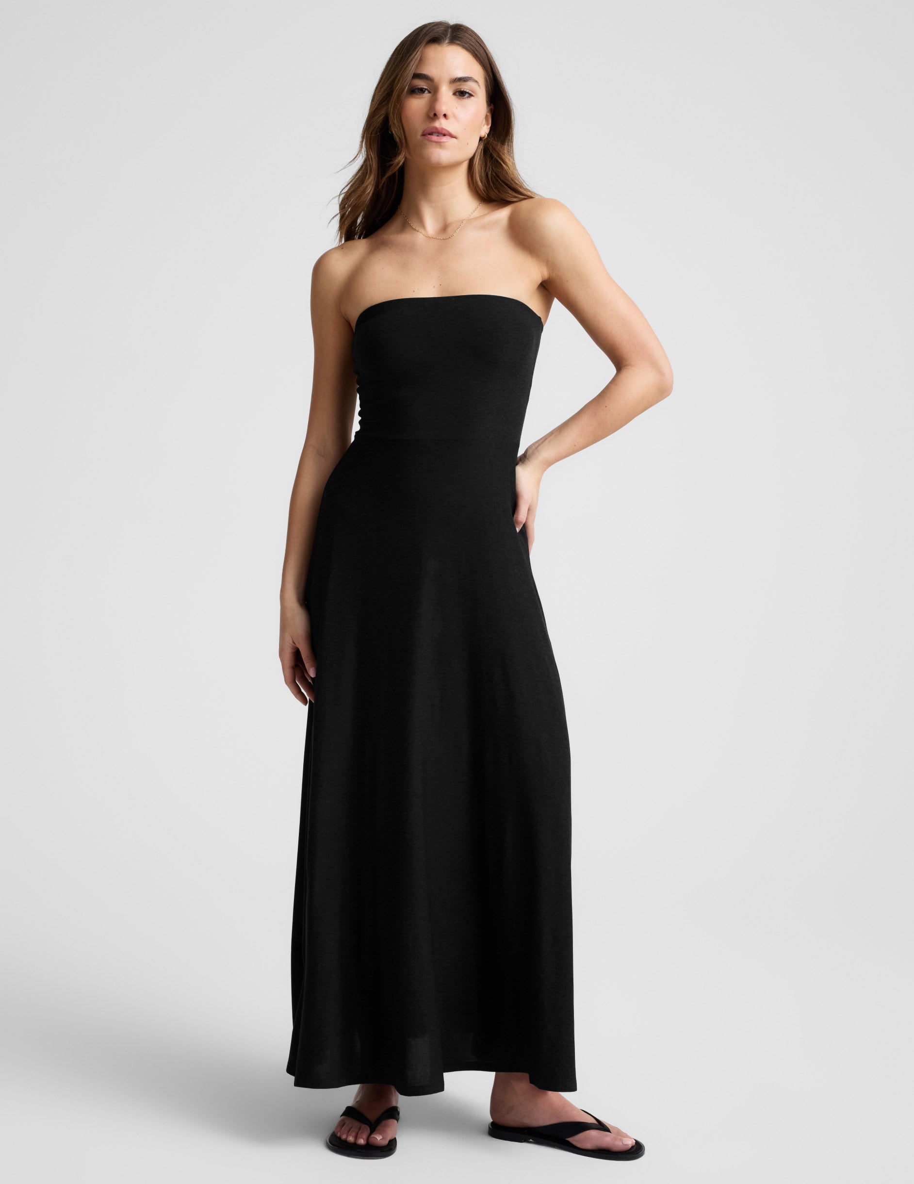 own the night strapless maxi dress lulus Bonnie Ruffle Women's Formal Dress, Butter Yellow, Extra Small Polyester Blend Beyond Yoga Featherweight Strapless Maxi
