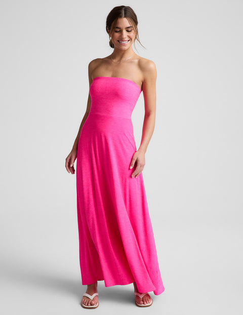 strapless pink maxi dress Featherweight PrettyLittleThing Women's Double Layer Peppermayo Exclusive Size:XXS Color:Jacket