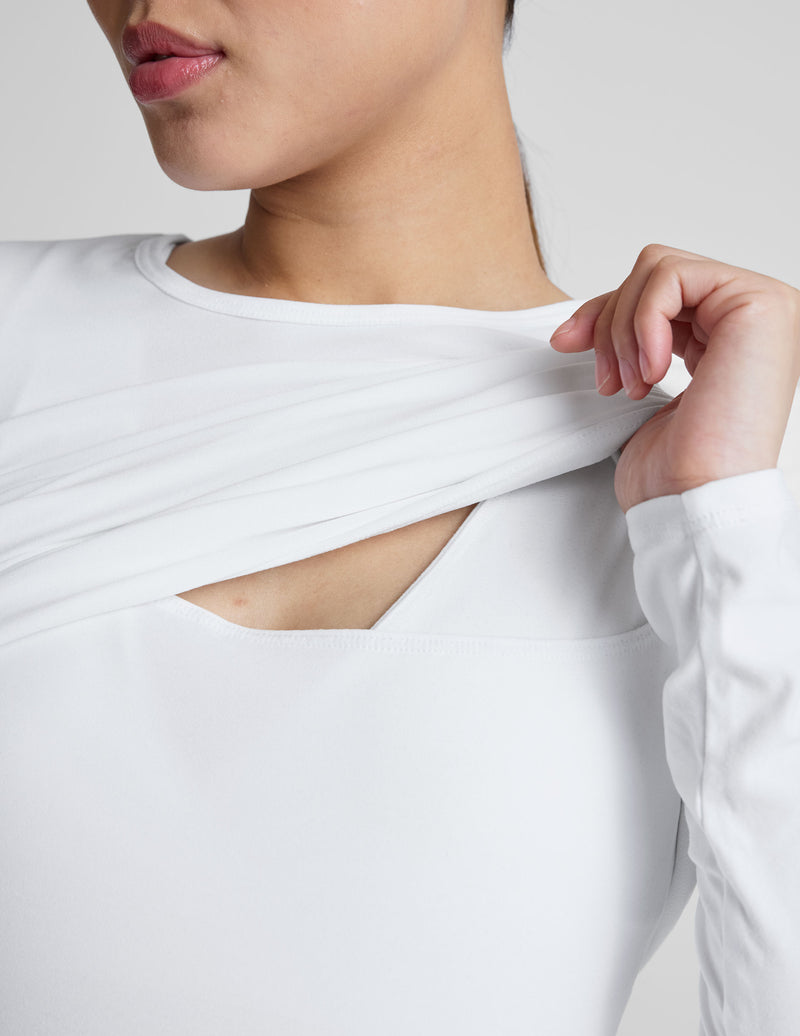 Featherweight Under Wraps Nursing Overlap Tee