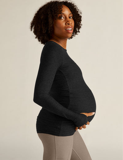 Featherweight Count On Me Maternity Crew Pullover Primary Image