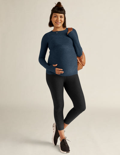 Featherweight Count On Me Maternity Crew Pullover Image 5