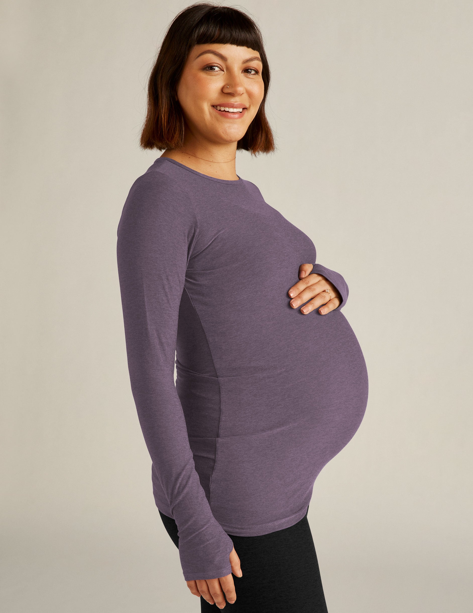 Featherweight Count On Me Maternity Crew Pullover Image 3