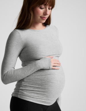 Featherweight Count On Me Maternity Crew Pullover