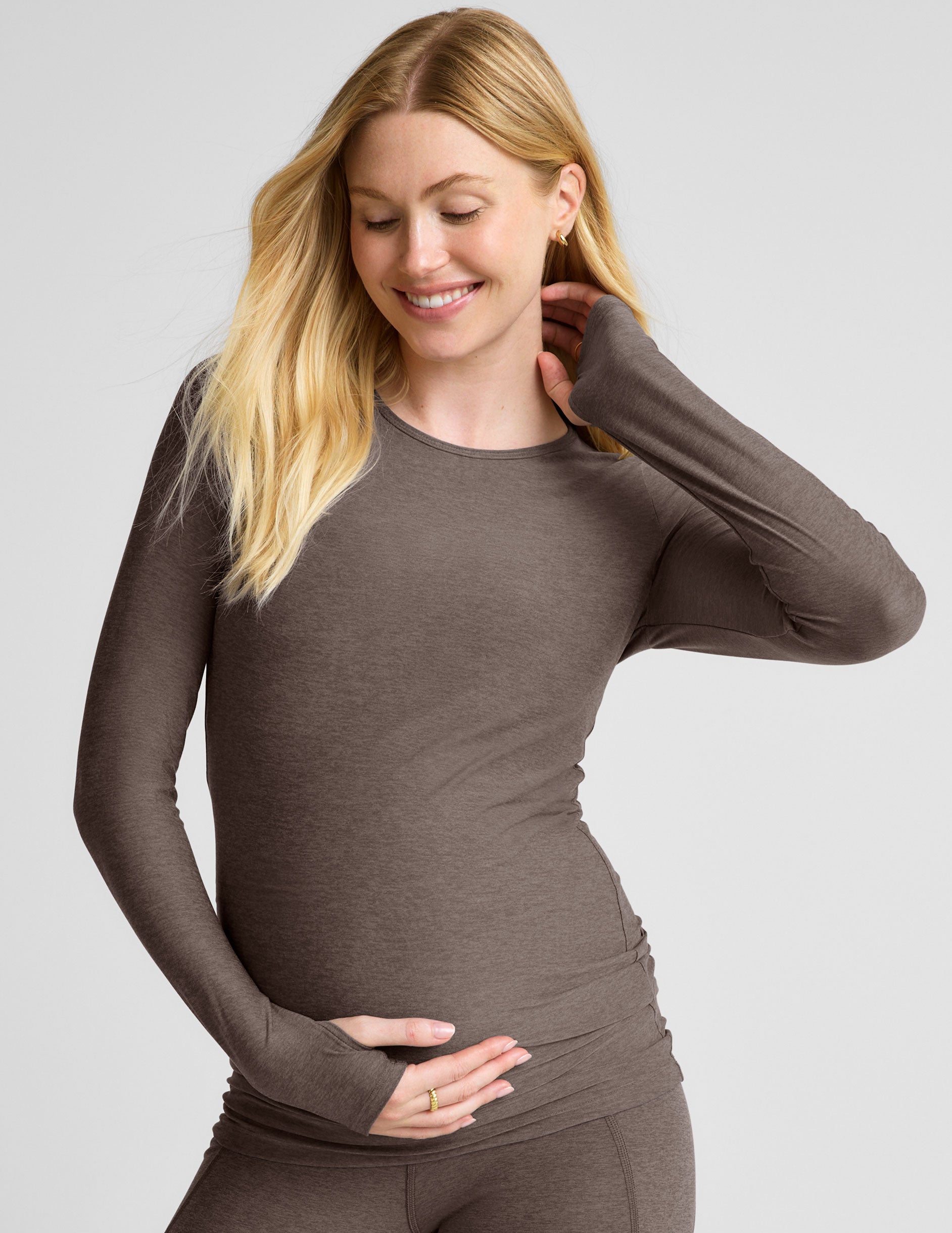 Featherweight Count On Me Maternity Crew Pullover