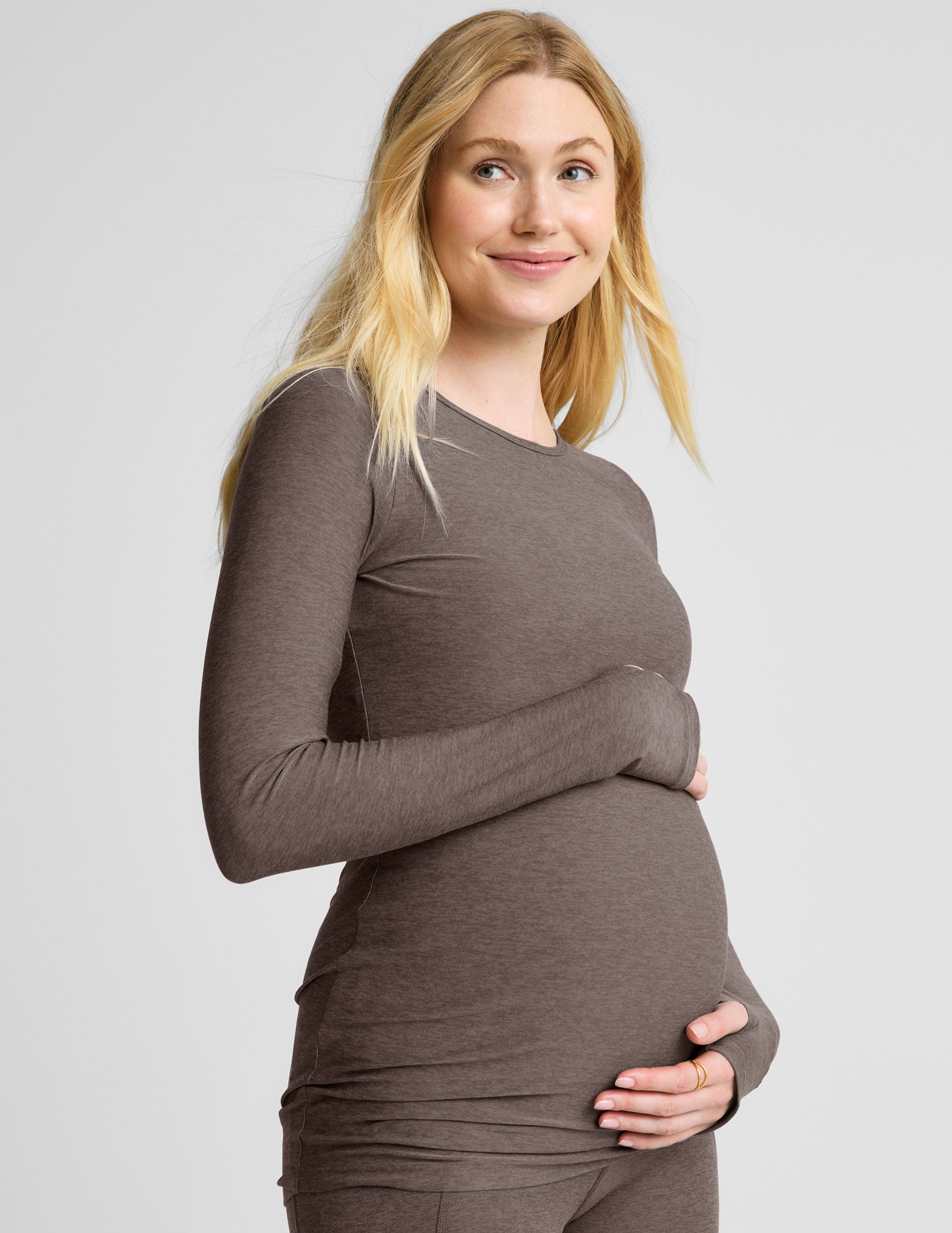 Featherweight Count On Me Maternity Crew Pullover