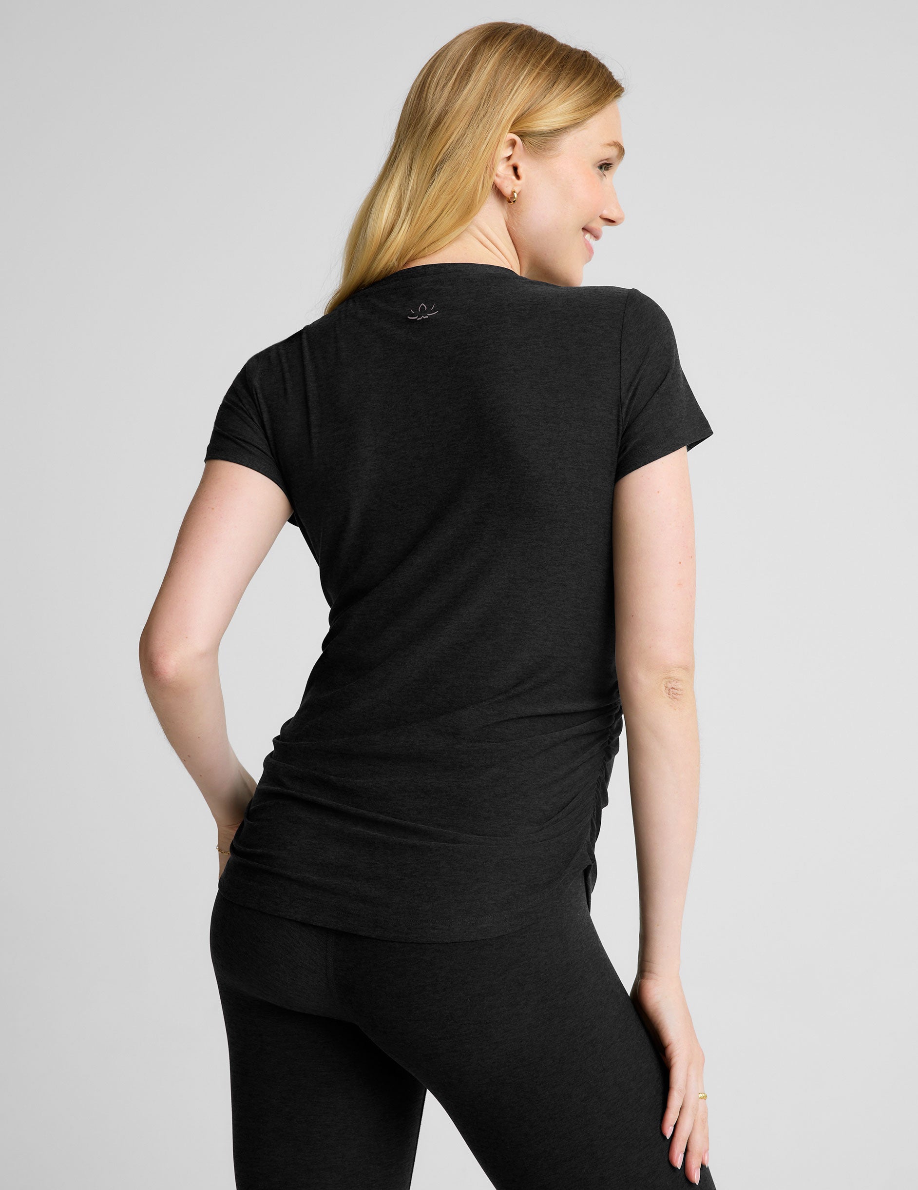 Black Short Sleeve Maternity Tee