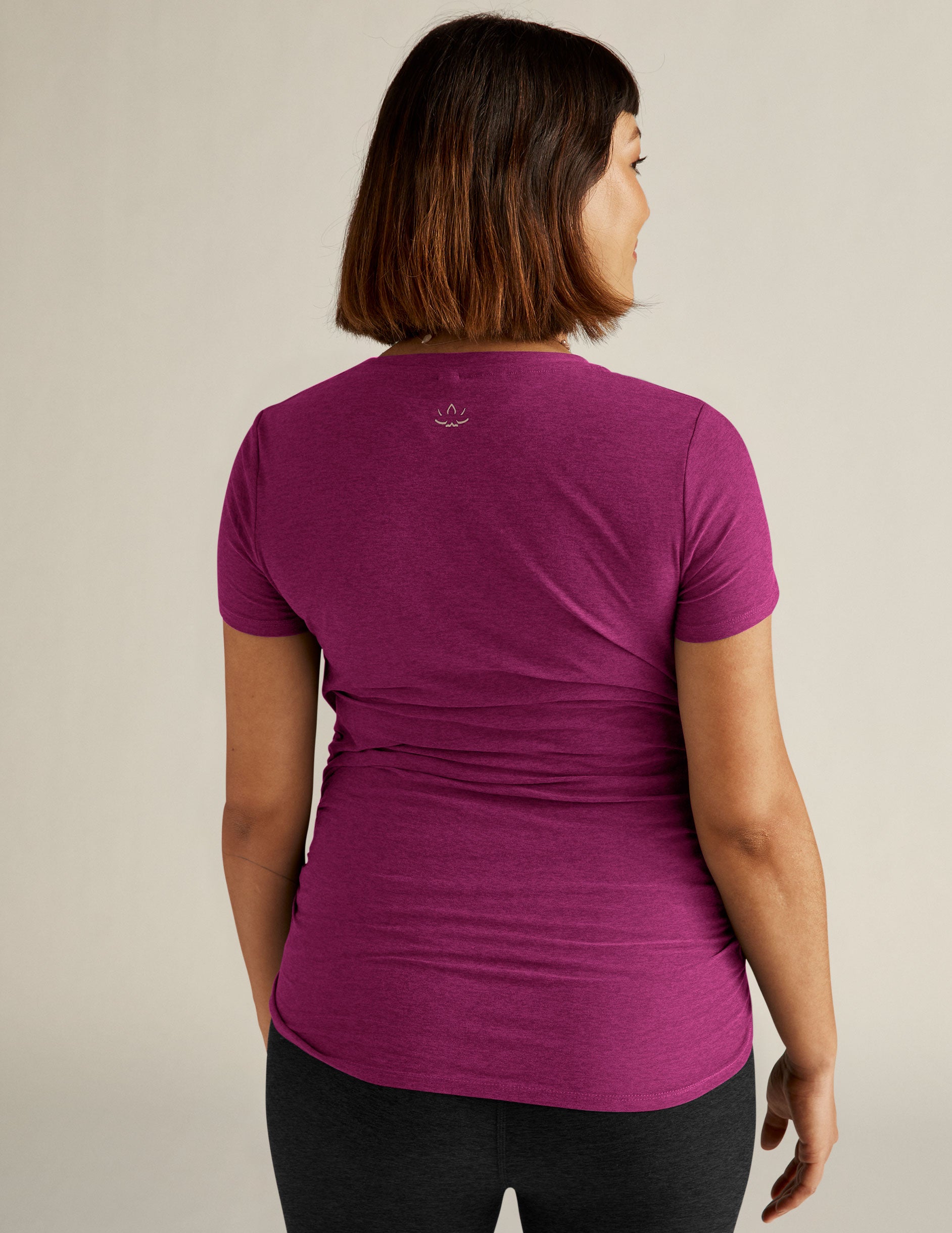 purple maternity relaxed fit t-shirt