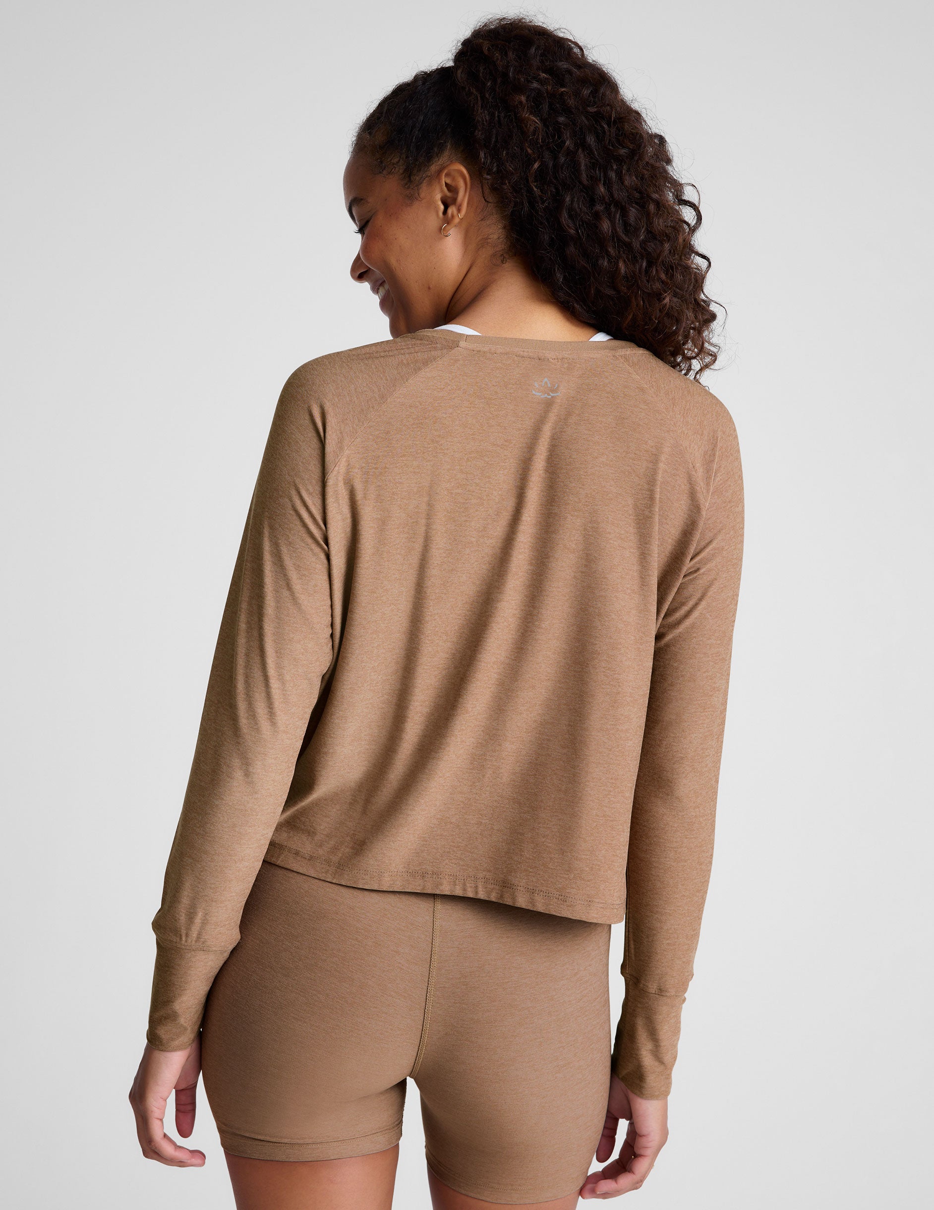 brown long sleeve top