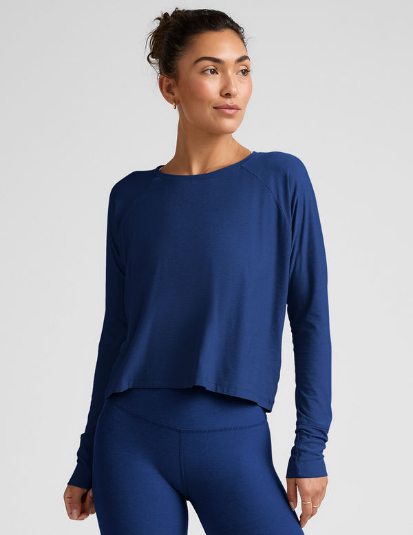 Hoodie Beyond Yoga Featherweight The Splits - Taille L, Couleur Chai (rose), Femme, Athleisure