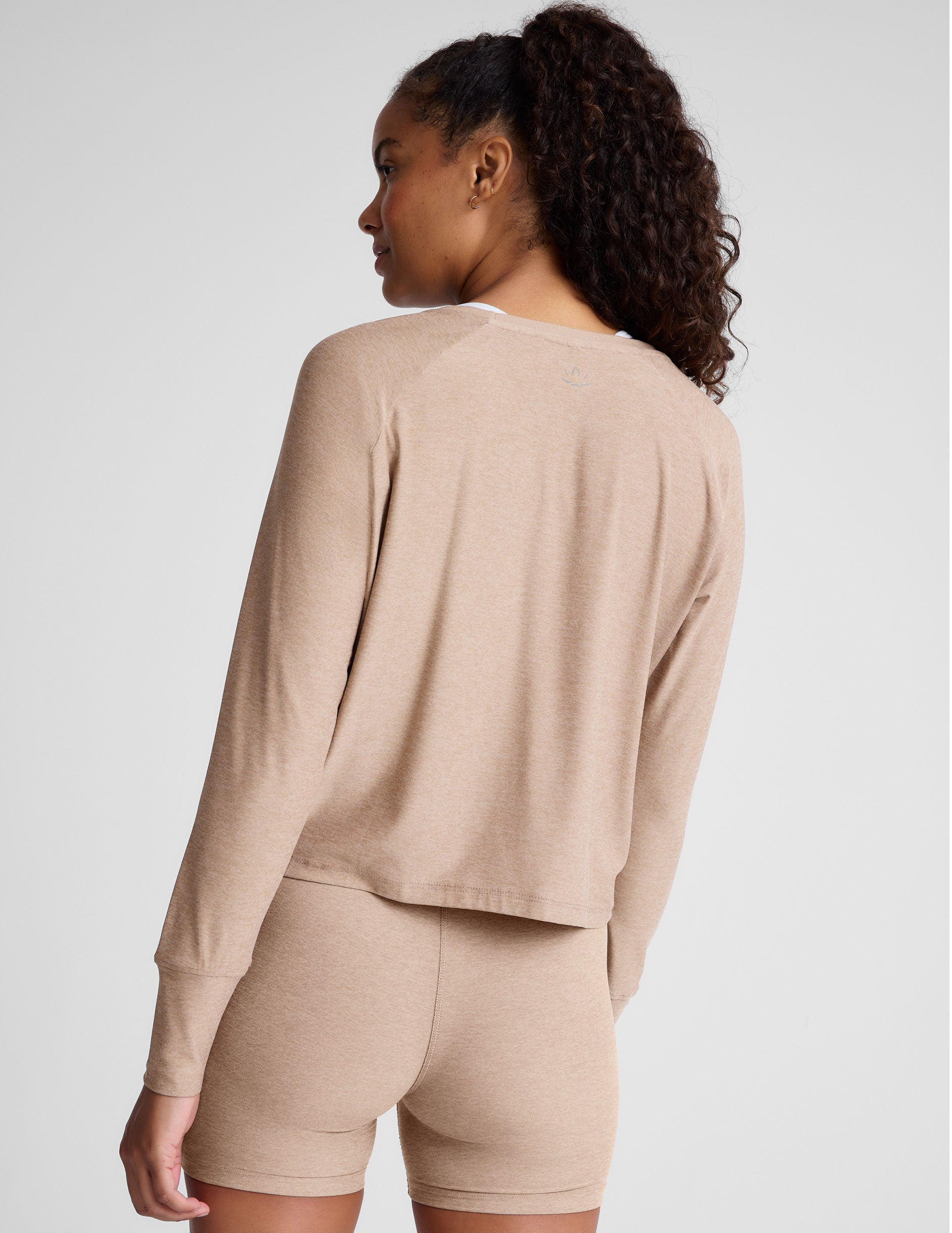 brown long sleeve top