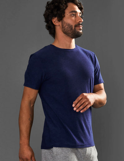 blue mens short sleeve shirt