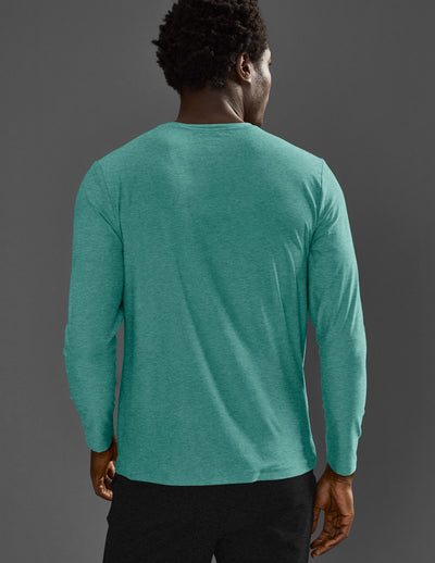 blue mens long sleeve top