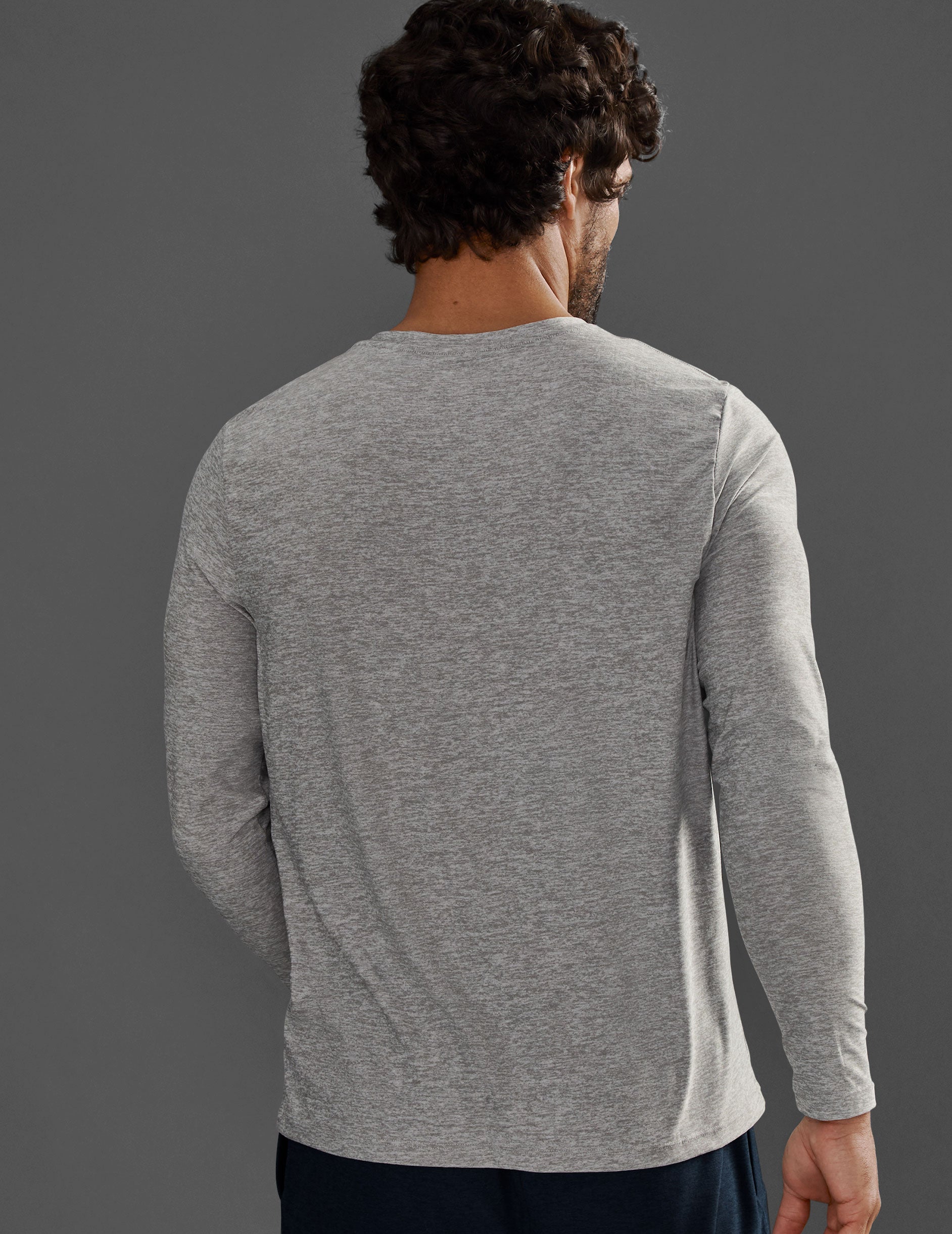 light gray mens long sleeve shirt