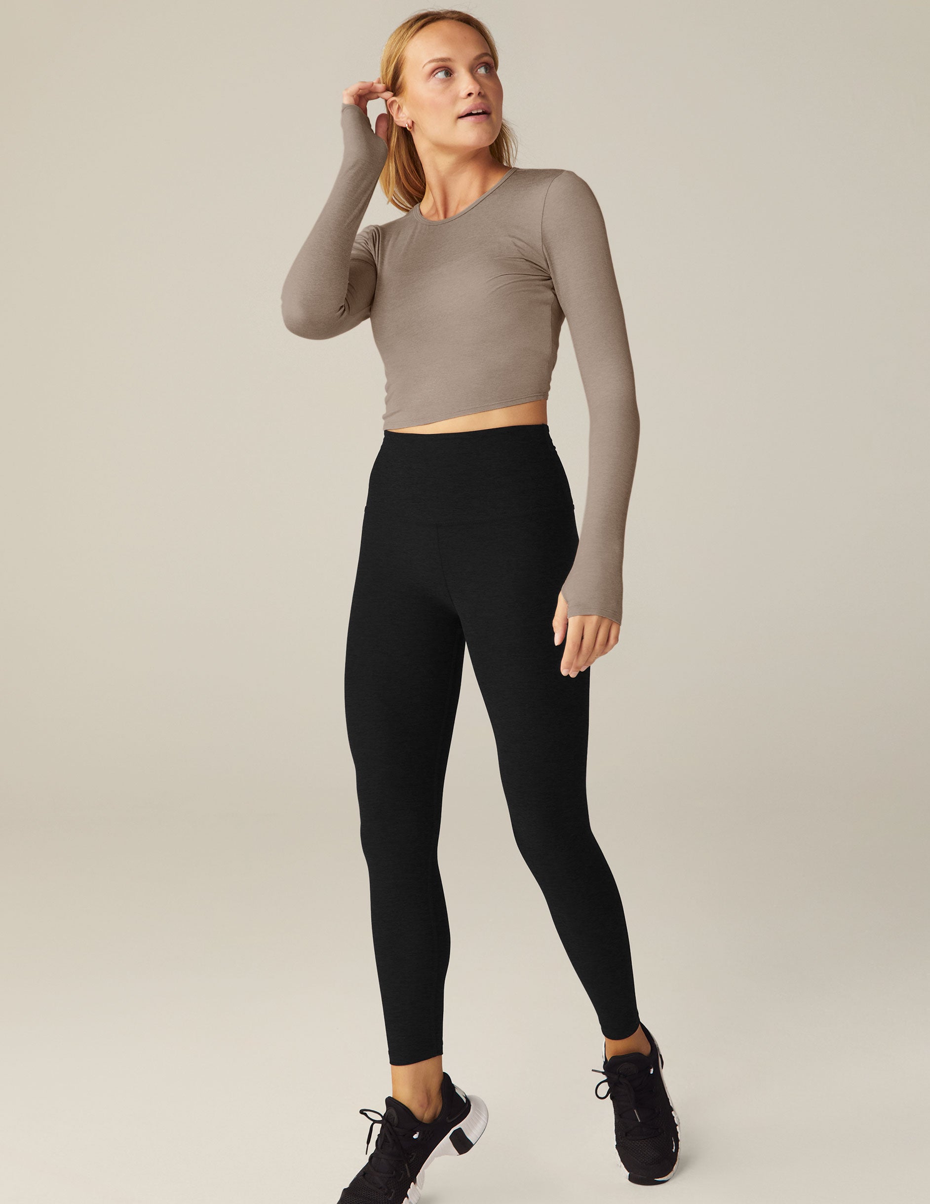 Beyond yoga morning light best sale cropped pullover