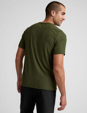 green short sleeve men's t-shirt. 