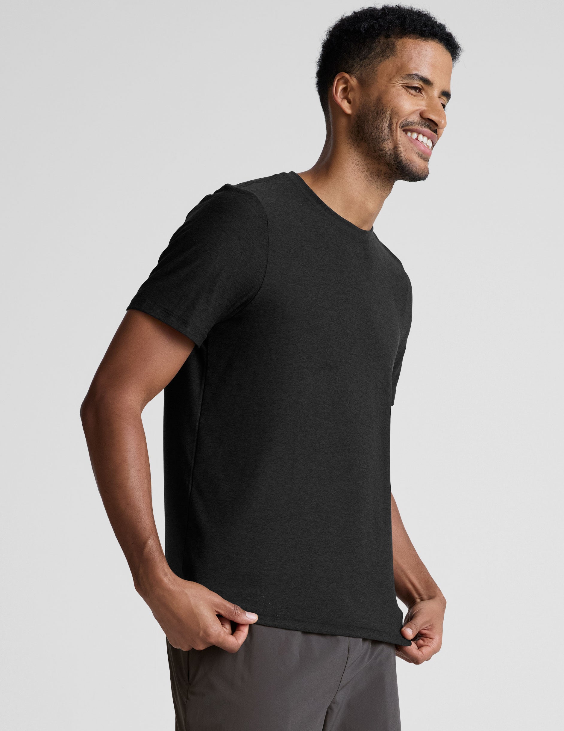 black men's t-shirt.