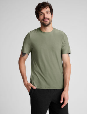 green men's short sleeve crew neck t-shirt. 
