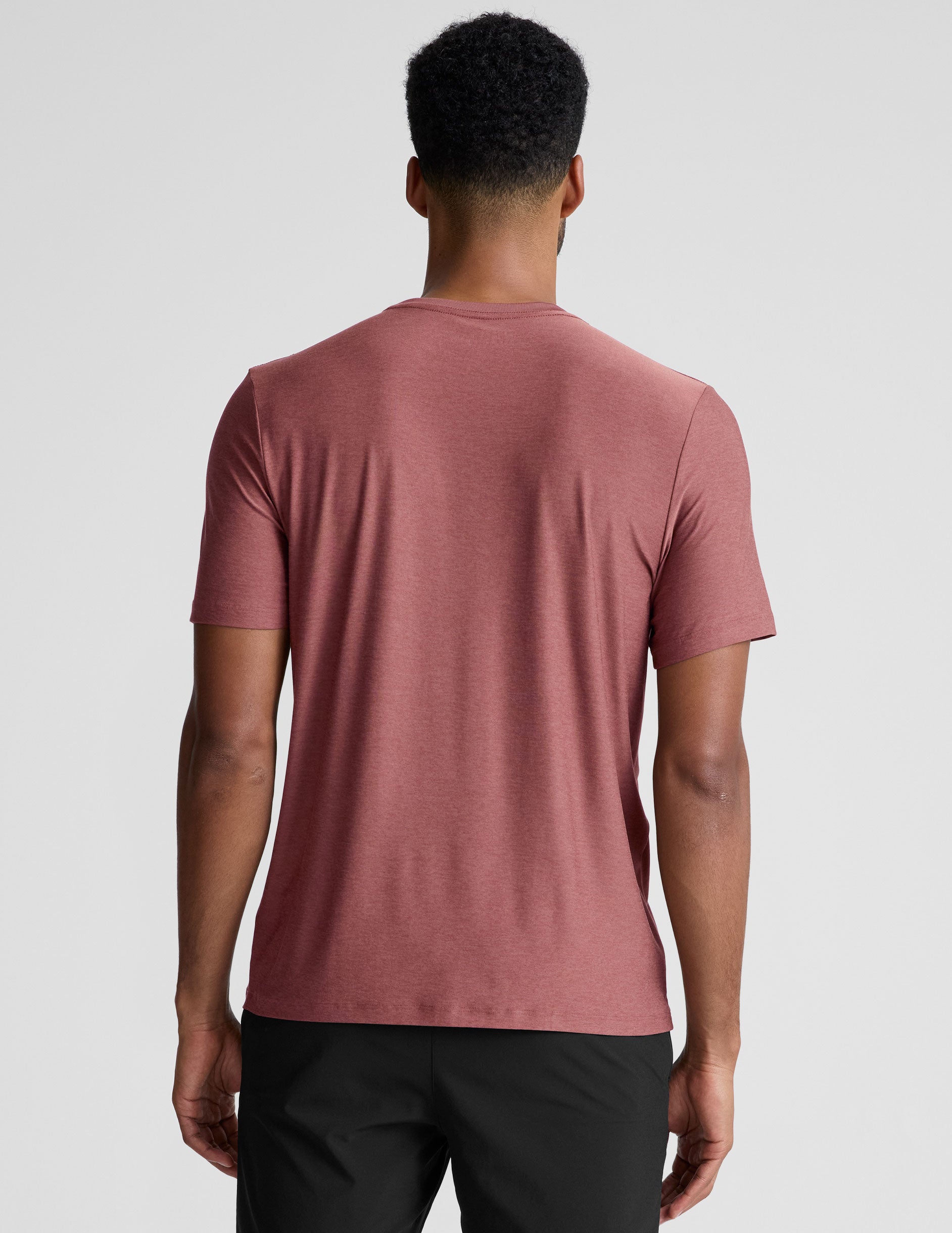 pink short sleeve men's crewneck t-shirt. 