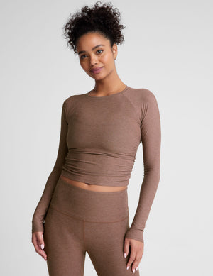 brown crop tank