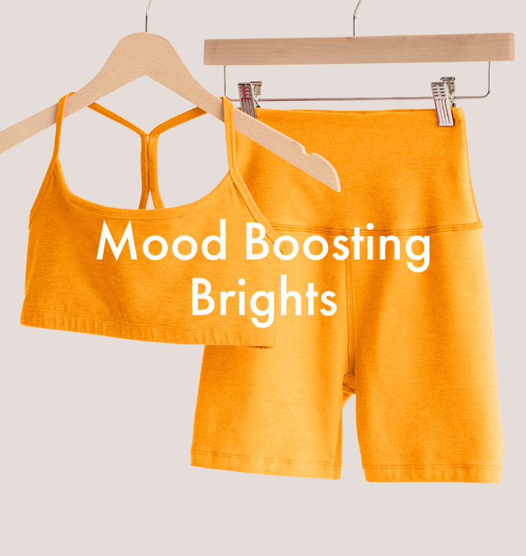 mango pop heather bra and mango pop heather high-waisted midi legging. 