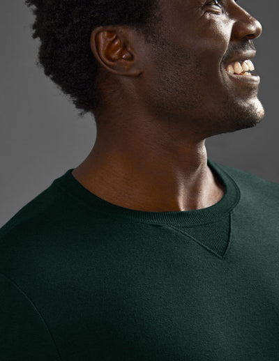 green men's long sleeve pullover sweater. 